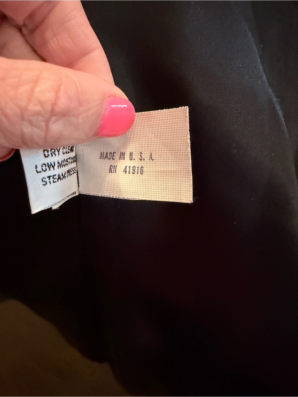Women's Blue Tweed 100% Wool Long Coat made in the USA - Picture 3 of 6